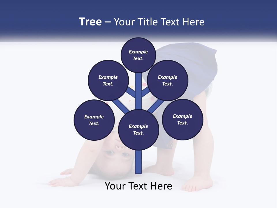 A Young Child Is Doing A Handstand On The Ground PowerPoint Template