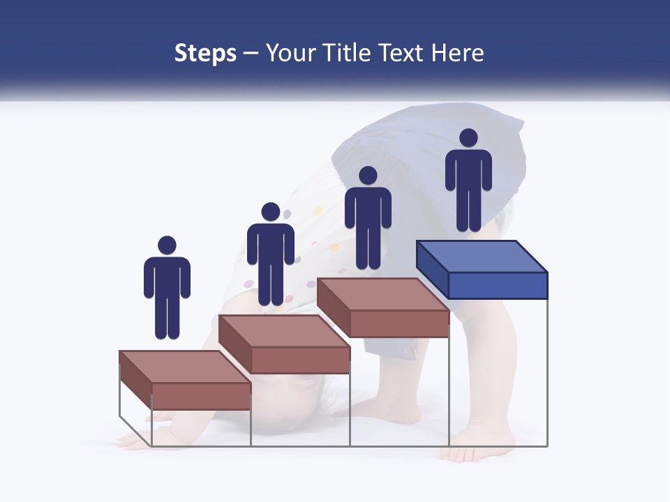 A Young Child Is Doing A Handstand On The Ground PowerPoint Template