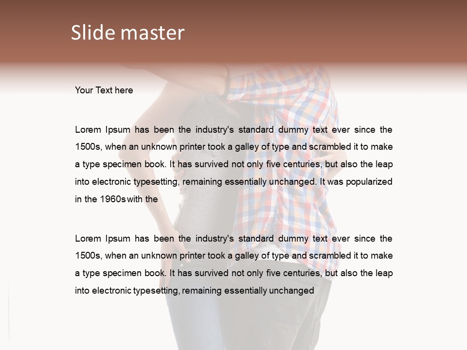 A Man And Woman Taking A Picture With A Cell Phone PowerPoint Template