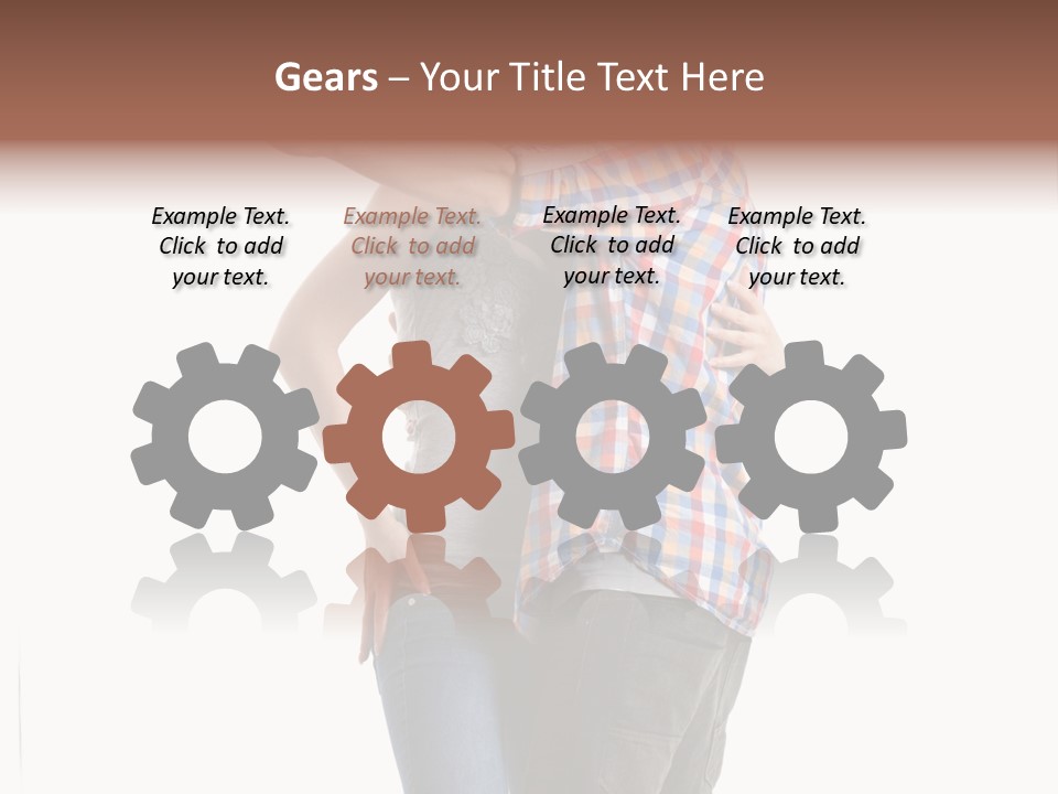 A Man And Woman Taking A Picture With A Cell Phone PowerPoint Template