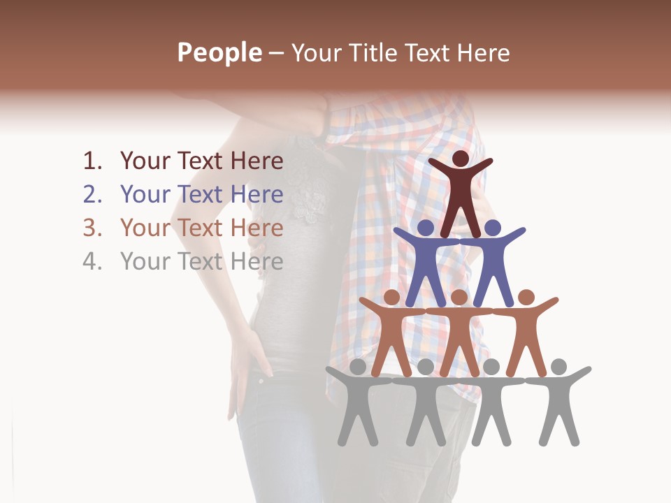 A Man And Woman Taking A Picture With A Cell Phone PowerPoint Template