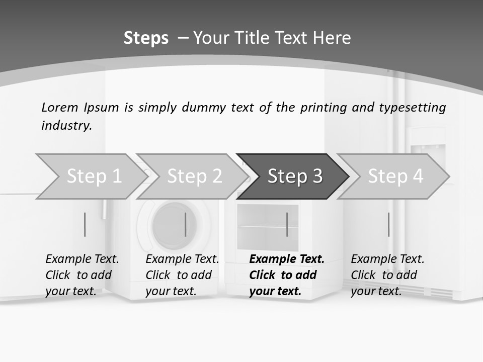 A Group Of Appliances Sitting Next To Each Other PowerPoint Template