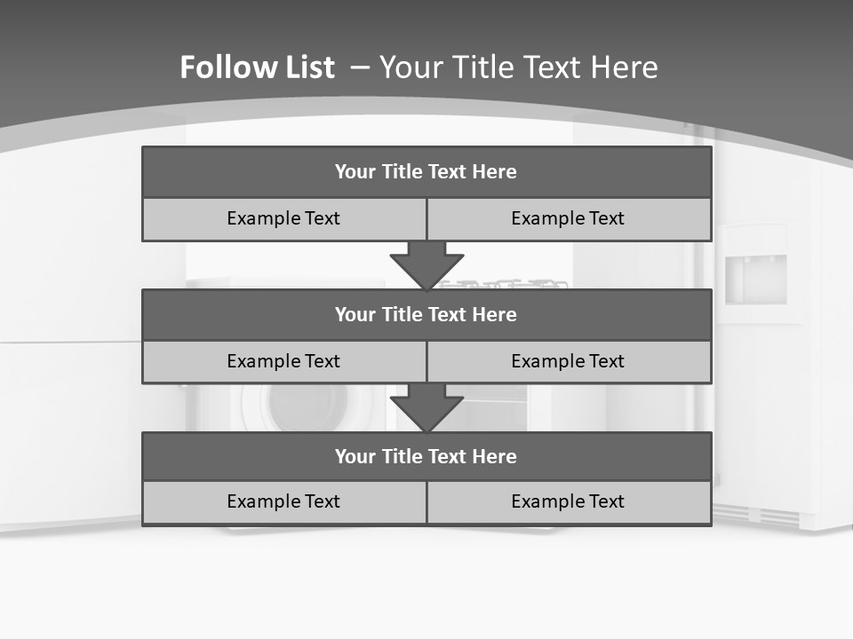A Group Of Appliances Sitting Next To Each Other PowerPoint Template