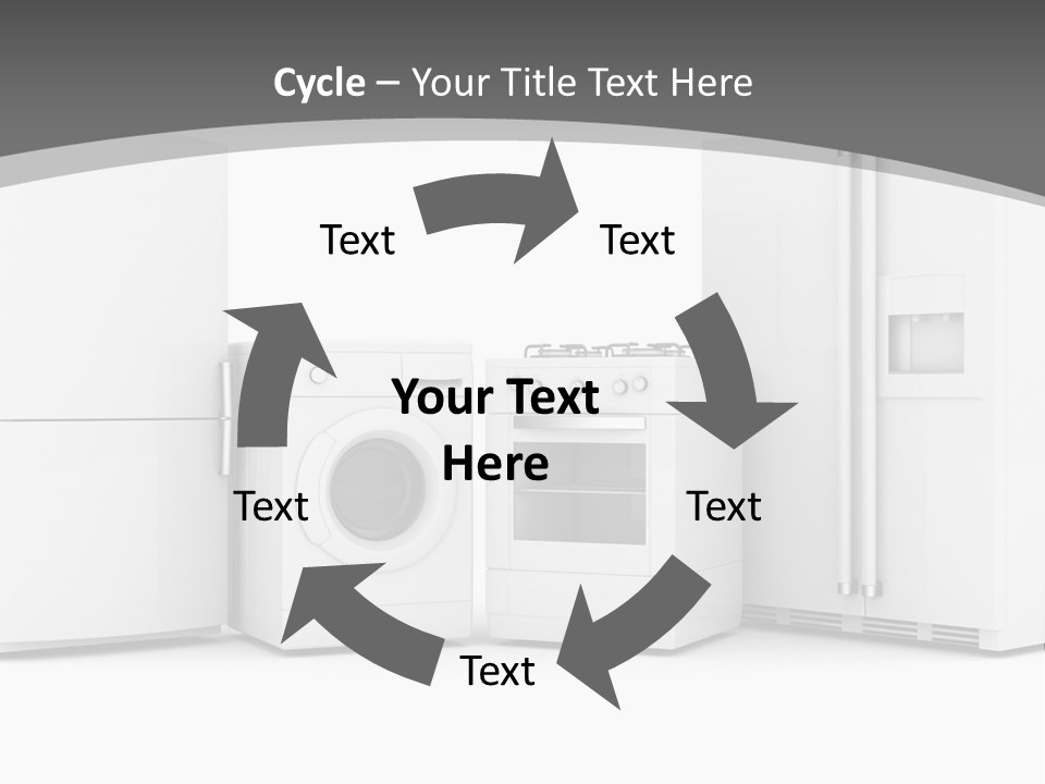 A Group Of Appliances Sitting Next To Each Other PowerPoint Template