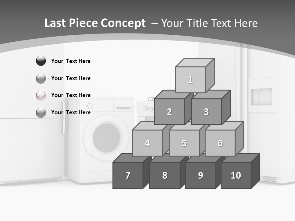 A Group Of Appliances Sitting Next To Each Other PowerPoint Template