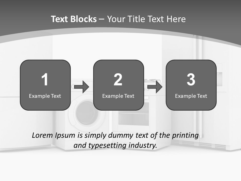 A Group Of Appliances Sitting Next To Each Other PowerPoint Template
