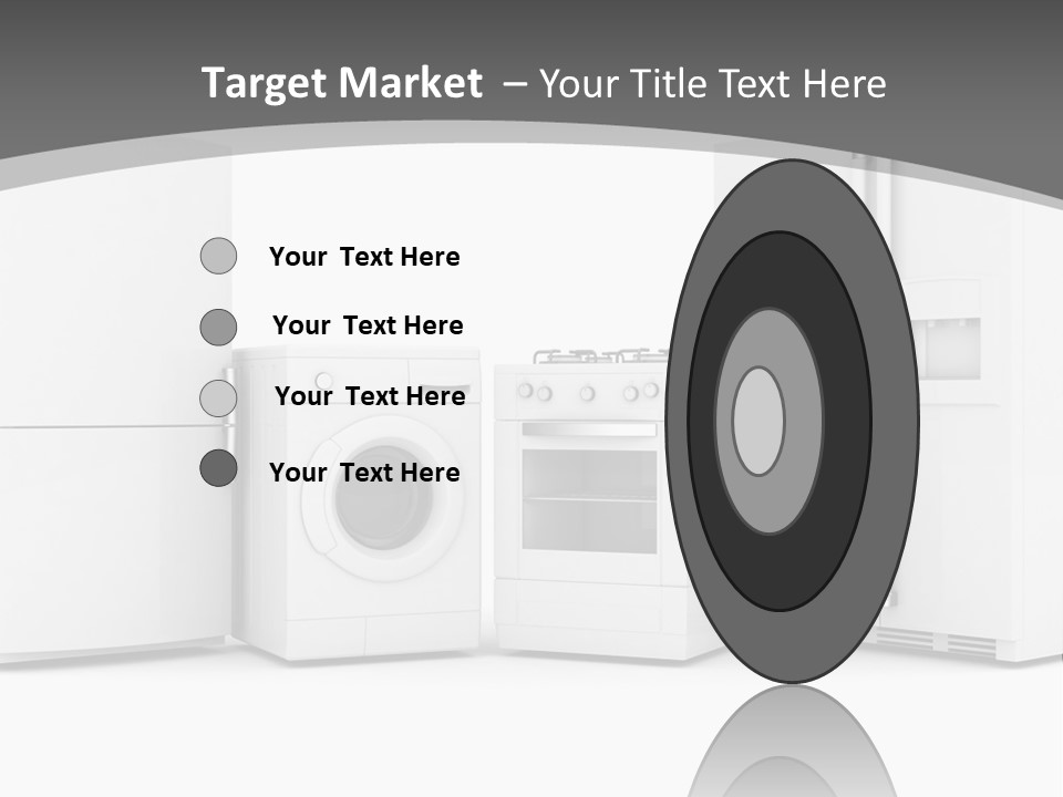 A Group Of Appliances Sitting Next To Each Other PowerPoint Template