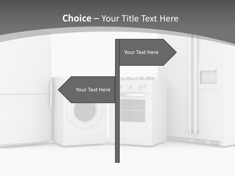A Group Of Appliances Sitting Next To Each Other PowerPoint Template