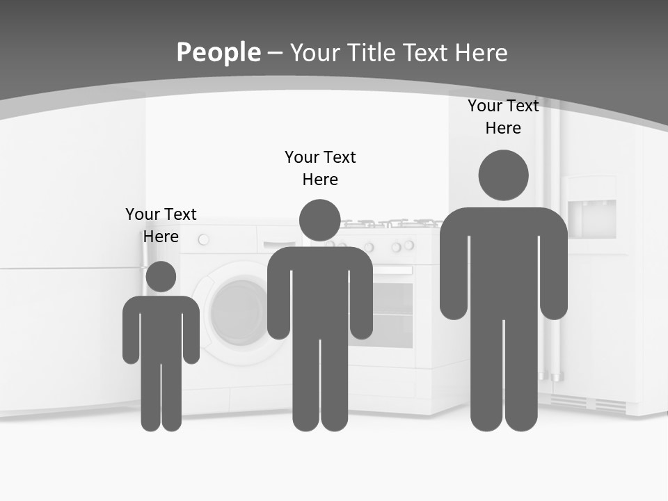 A Group Of Appliances Sitting Next To Each Other PowerPoint Template