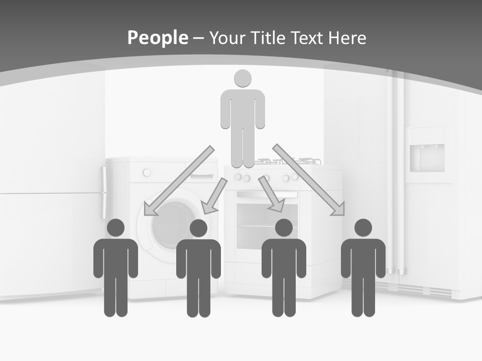 A Group Of Appliances Sitting Next To Each Other PowerPoint Template
