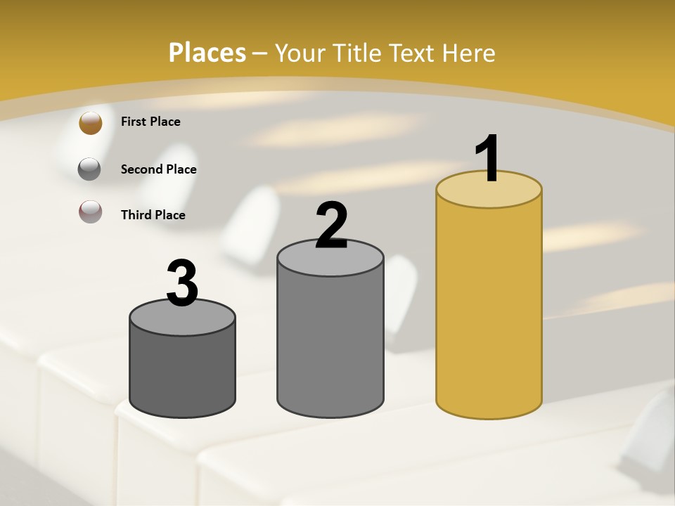 A Close Up View Of A Piano Keyboard PowerPoint Template