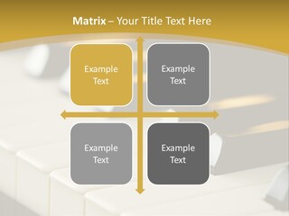 A Close Up View Of A Piano Keyboard PowerPoint Template