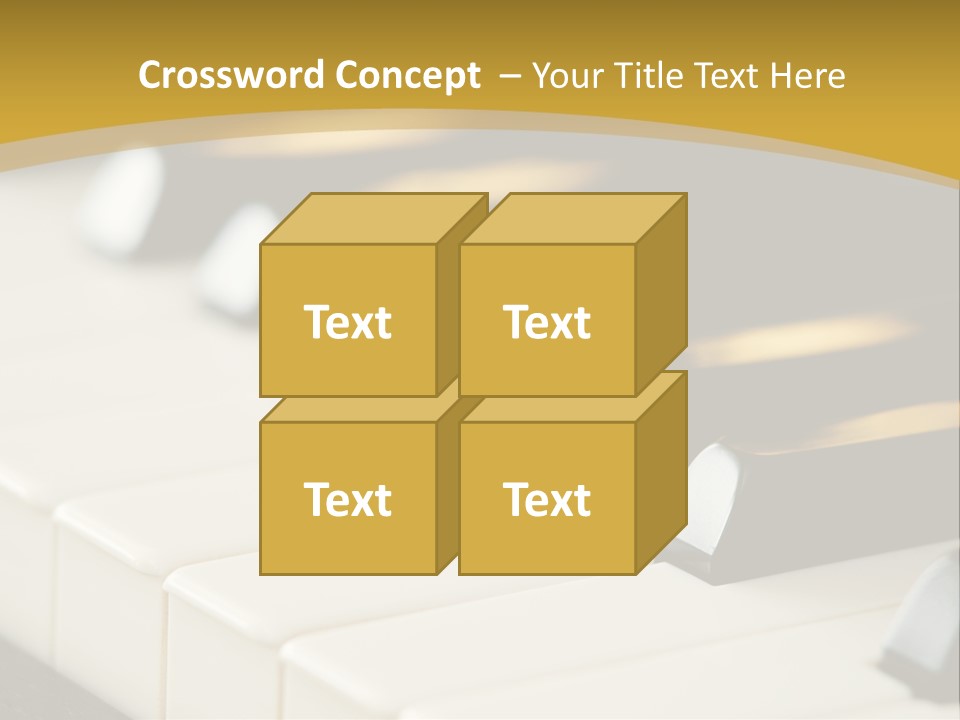 A Close Up View Of A Piano Keyboard PowerPoint Template