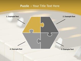 A Close Up View Of A Piano Keyboard PowerPoint Template