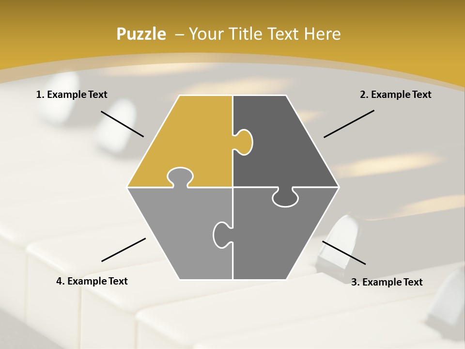 A Close Up View Of A Piano Keyboard PowerPoint Template