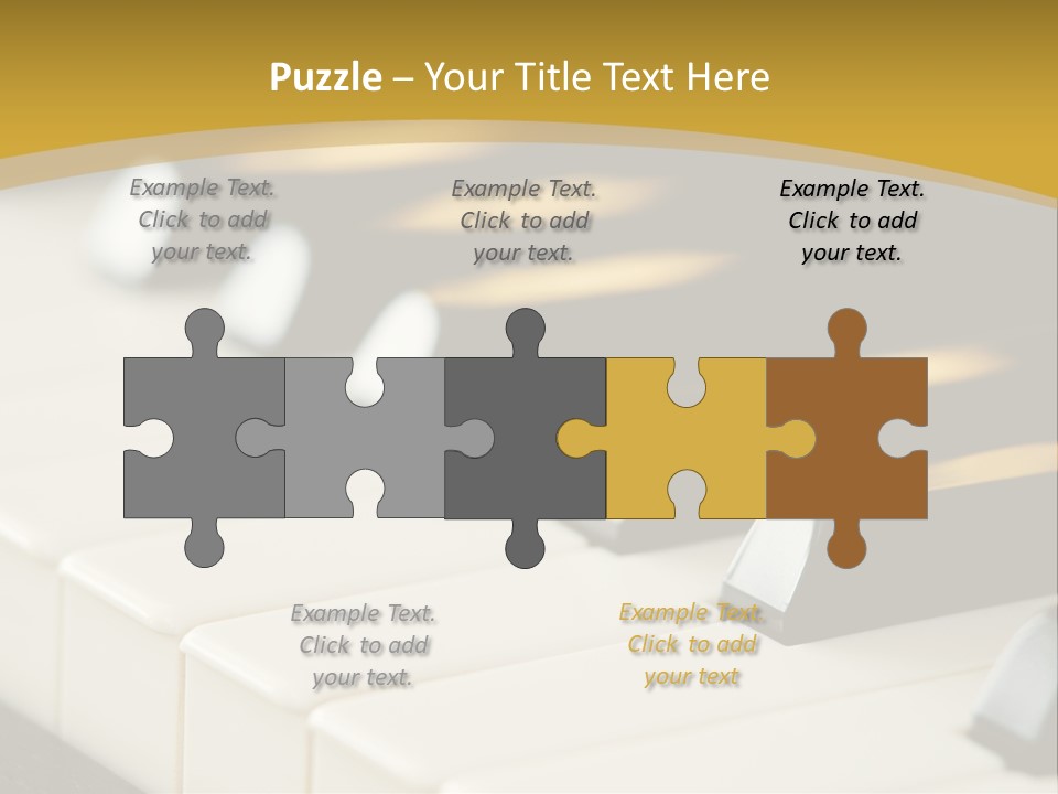 A Close Up View Of A Piano Keyboard PowerPoint Template