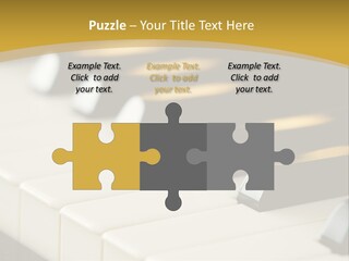 A Close Up View Of A Piano Keyboard PowerPoint Template