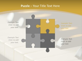 A Close Up View Of A Piano Keyboard PowerPoint Template