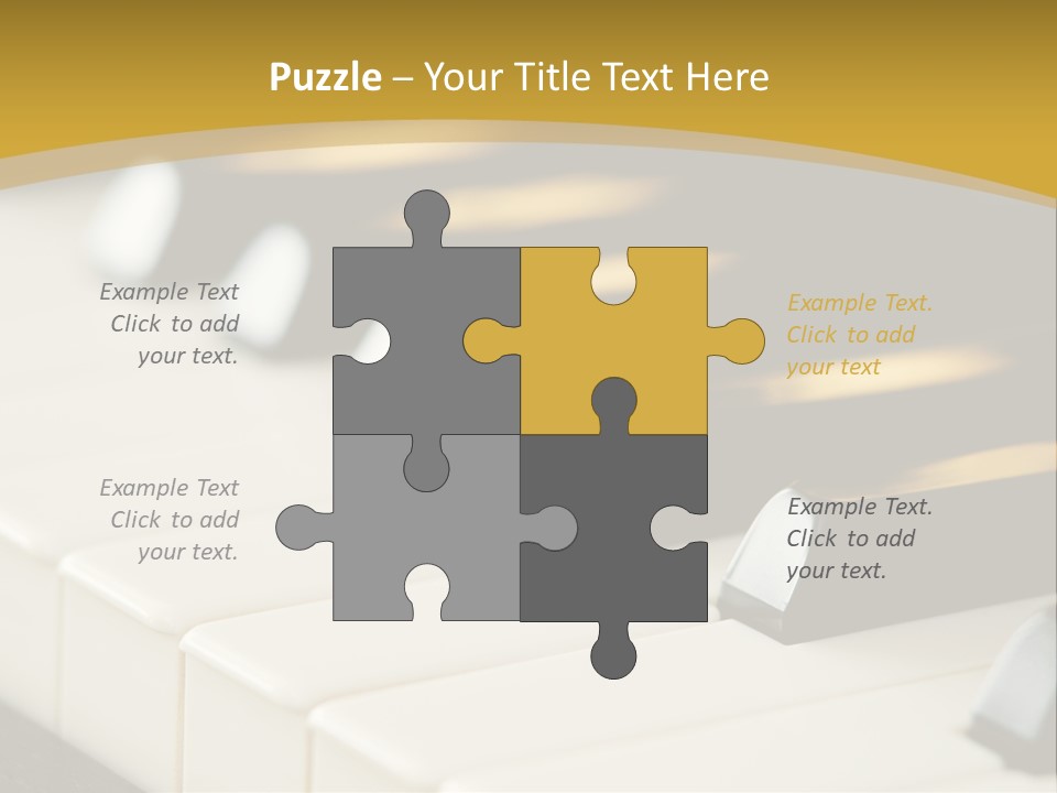 A Close Up View Of A Piano Keyboard PowerPoint Template