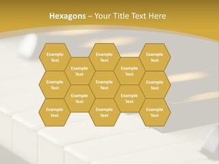 A Close Up View Of A Piano Keyboard PowerPoint Template