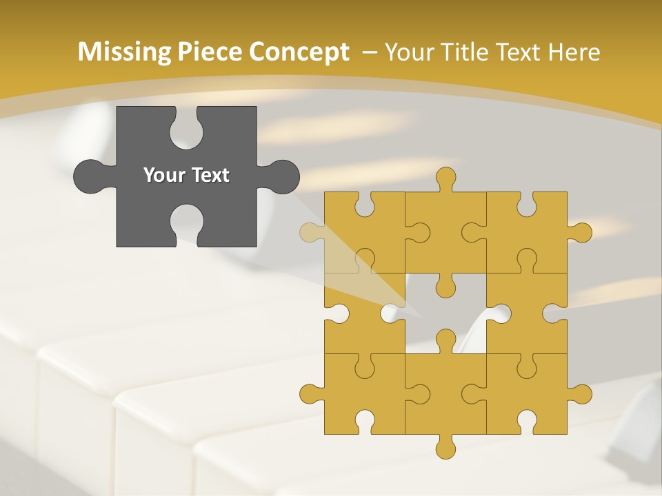 A Close Up View Of A Piano Keyboard PowerPoint Template