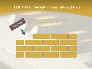 A Close Up View Of A Piano Keyboard PowerPoint Template