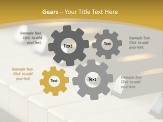 A Close Up View Of A Piano Keyboard PowerPoint Template