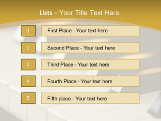 A Close Up View Of A Piano Keyboard PowerPoint Template