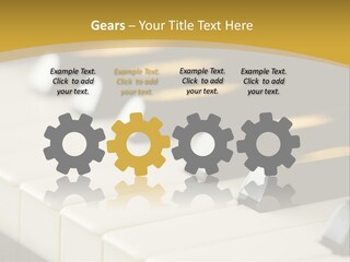 A Close Up View Of A Piano Keyboard PowerPoint Template