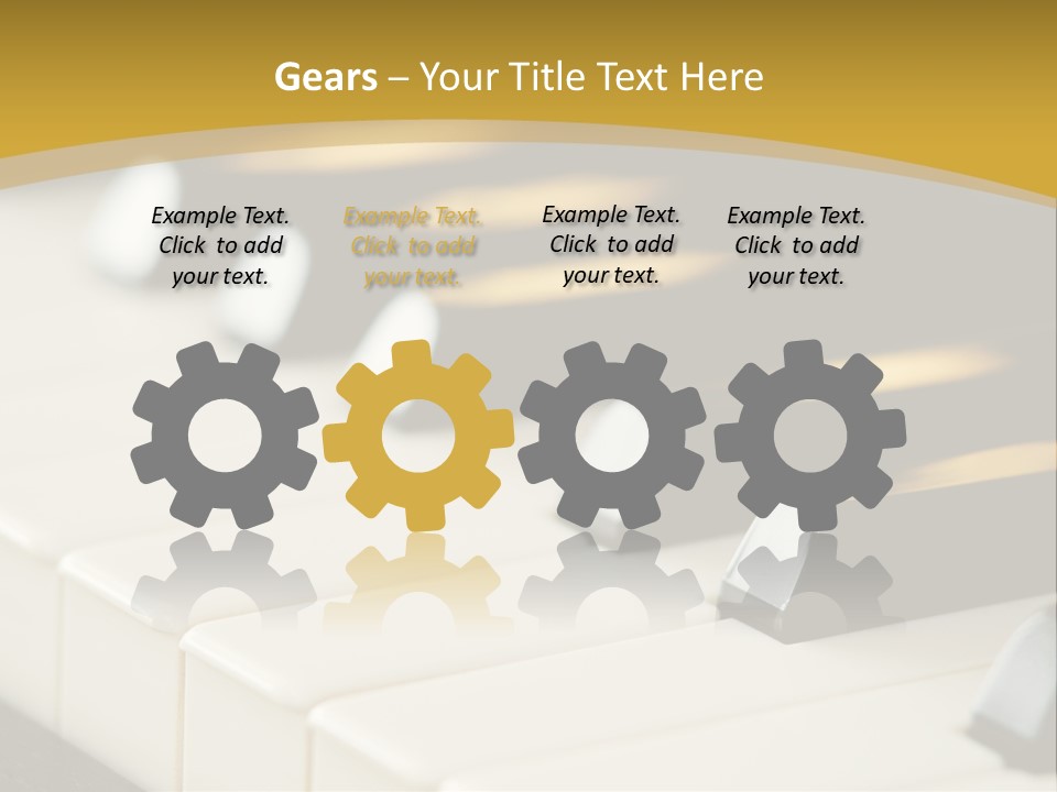 A Close Up View Of A Piano Keyboard PowerPoint Template