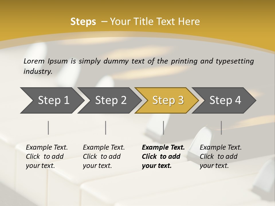 A Close Up View Of A Piano Keyboard PowerPoint Template
