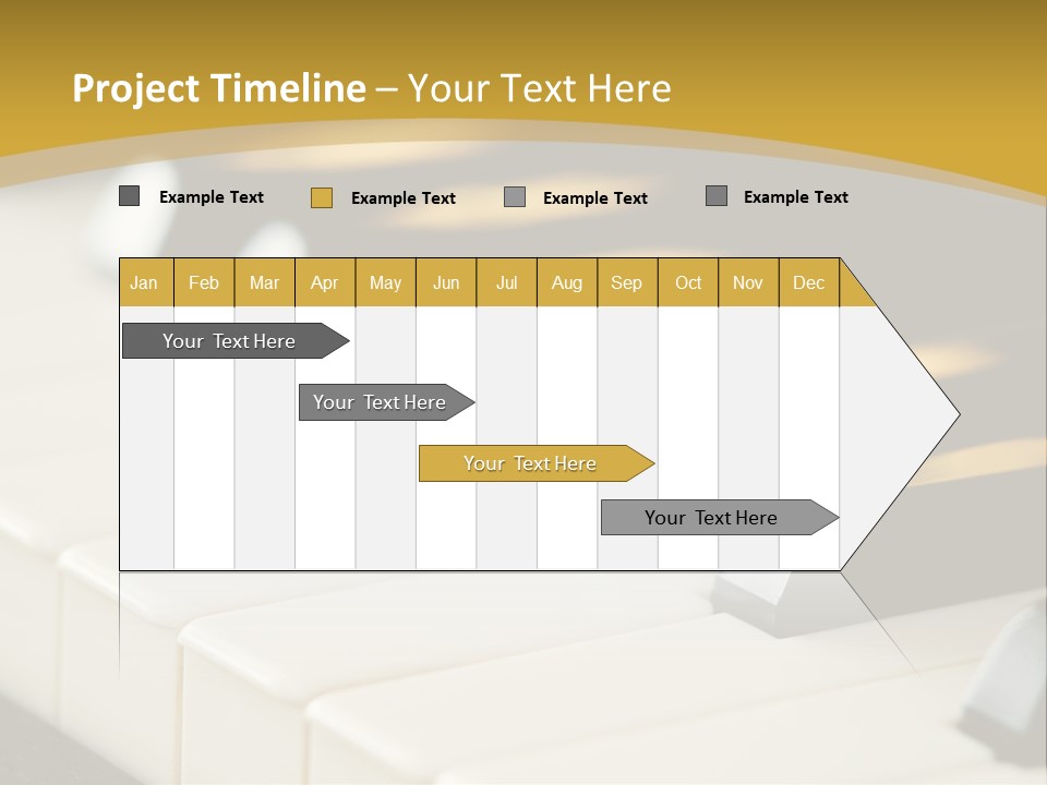 A Close Up View Of A Piano Keyboard PowerPoint Template