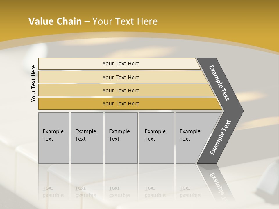 A Close Up View Of A Piano Keyboard PowerPoint Template