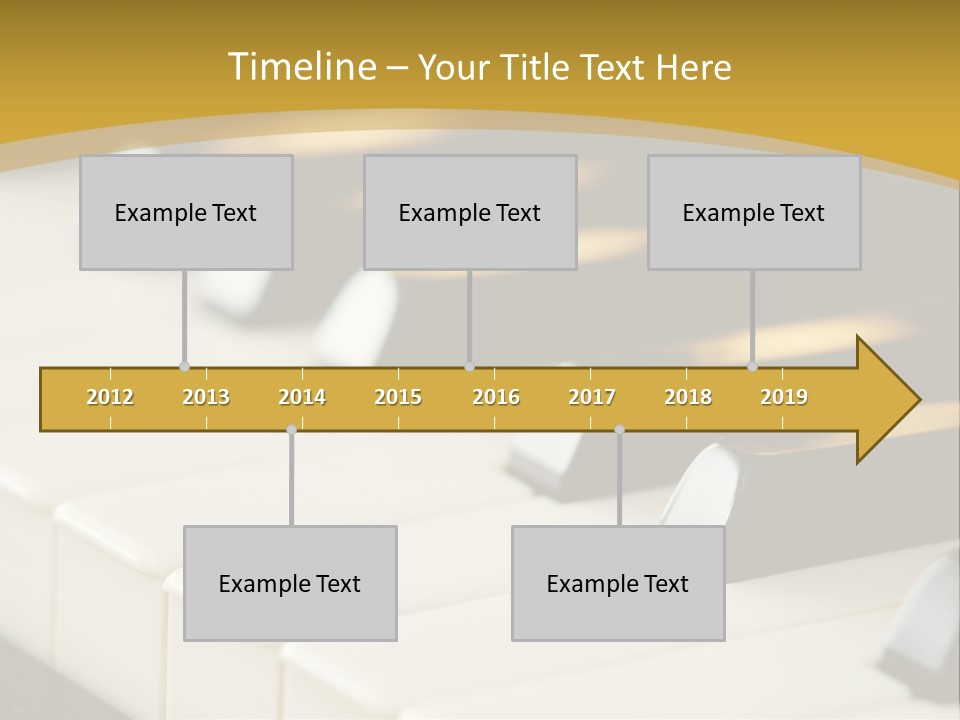 A Close Up View Of A Piano Keyboard PowerPoint Template