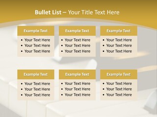 A Close Up View Of A Piano Keyboard PowerPoint Template