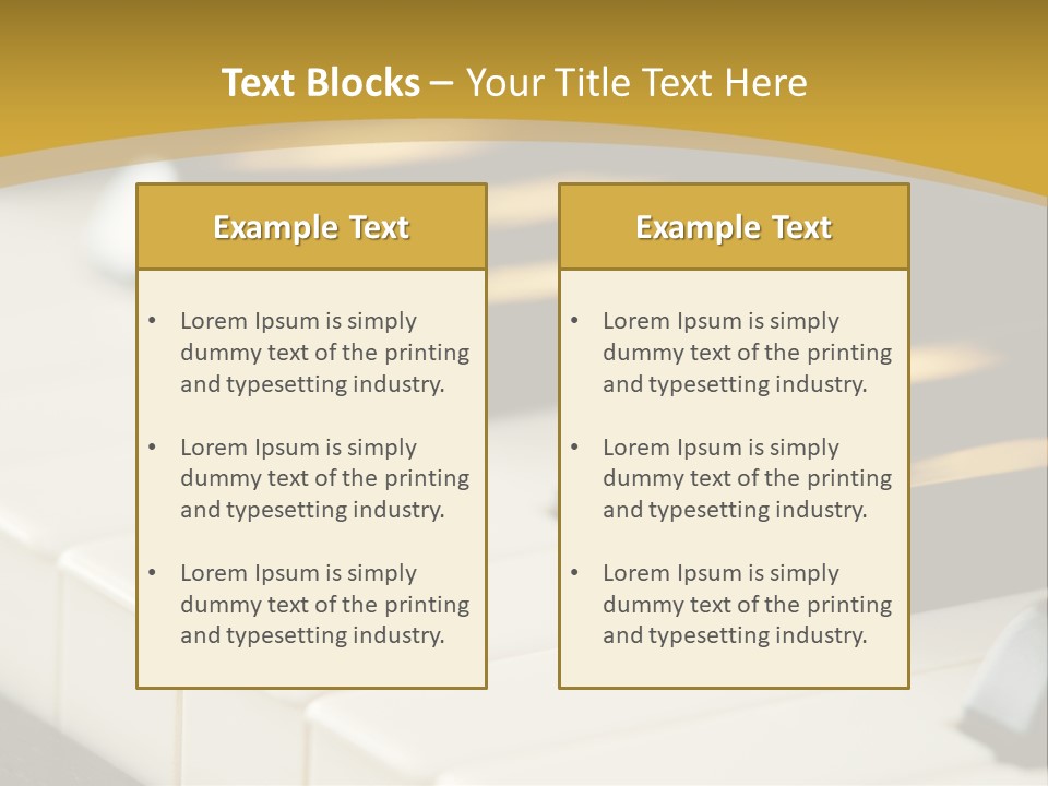A Close Up View Of A Piano Keyboard PowerPoint Template