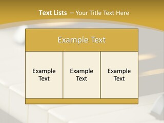 A Close Up View Of A Piano Keyboard PowerPoint Template