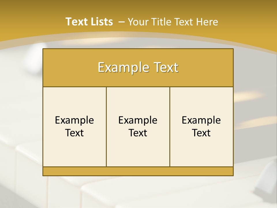 A Close Up View Of A Piano Keyboard PowerPoint Template