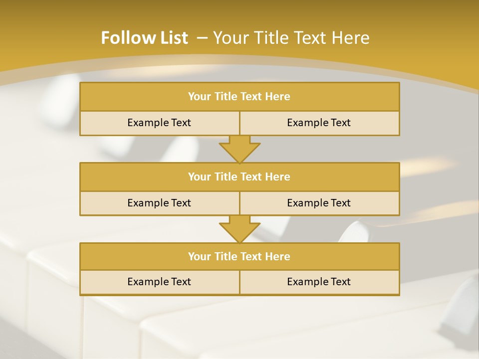 A Close Up View Of A Piano Keyboard PowerPoint Template