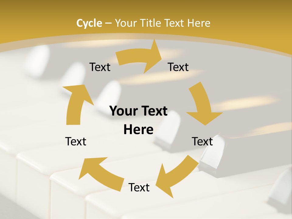 A Close Up View Of A Piano Keyboard PowerPoint Template