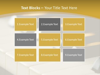 A Close Up View Of A Piano Keyboard PowerPoint Template