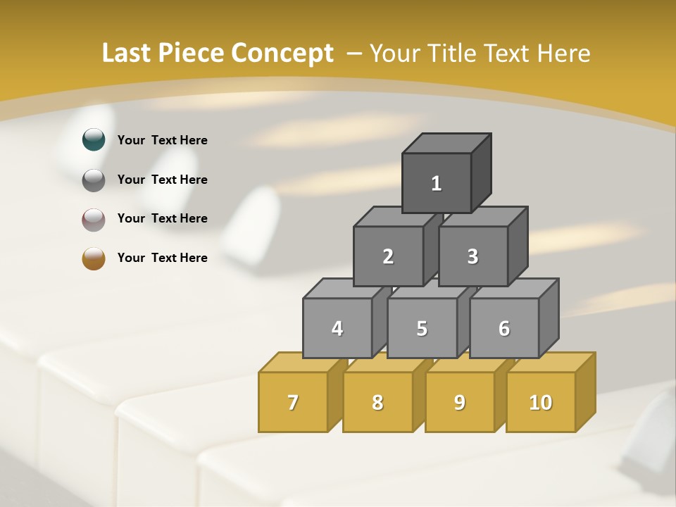 A Close Up View Of A Piano Keyboard PowerPoint Template