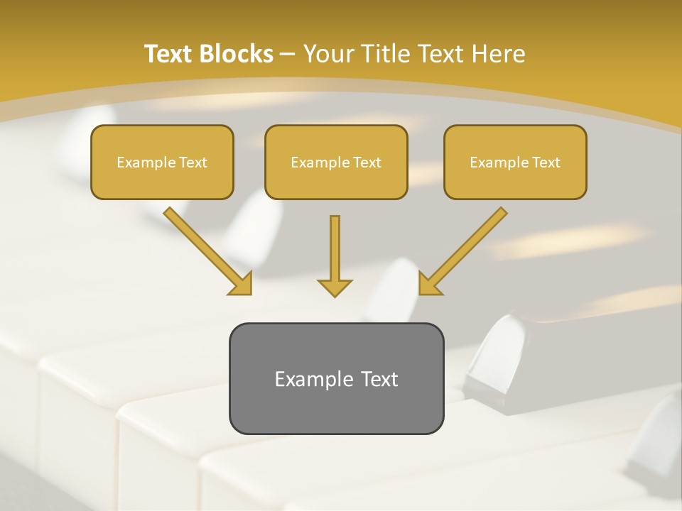 A Close Up View Of A Piano Keyboard PowerPoint Template
