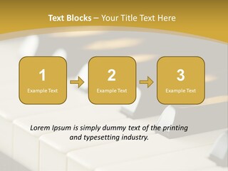 A Close Up View Of A Piano Keyboard PowerPoint Template
