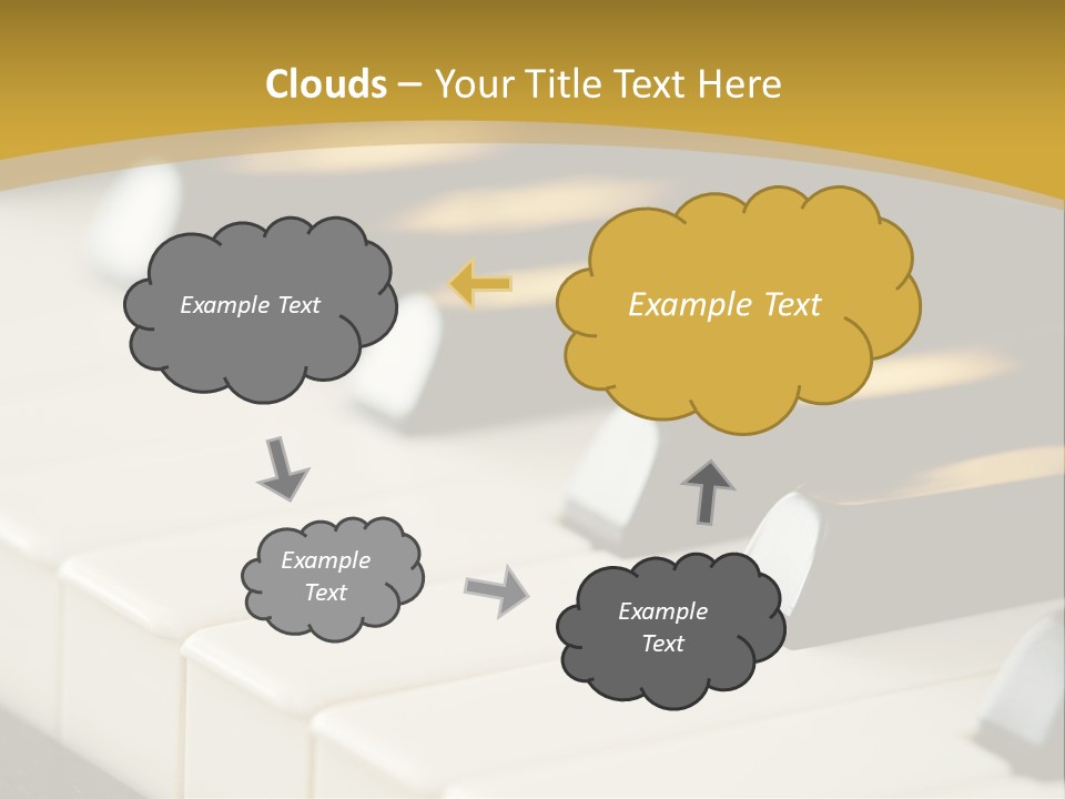 A Close Up View Of A Piano Keyboard PowerPoint Template