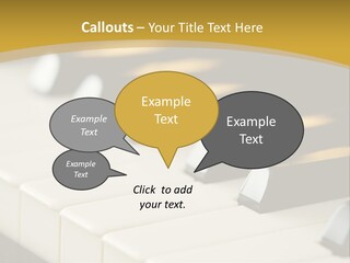 A Close Up View Of A Piano Keyboard PowerPoint Template