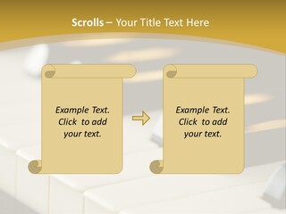 A Close Up View Of A Piano Keyboard PowerPoint Template