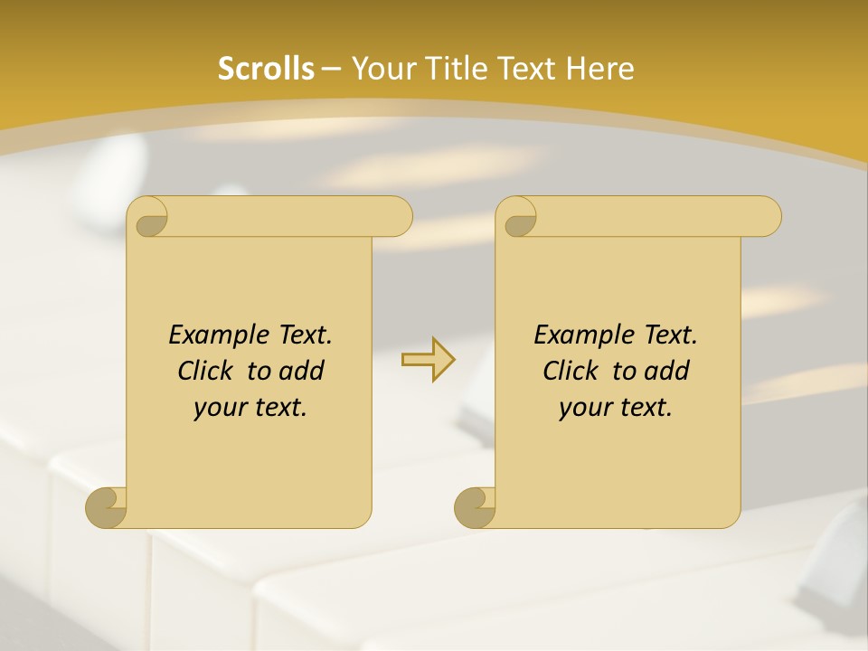 A Close Up View Of A Piano Keyboard PowerPoint Template