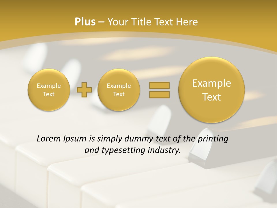 A Close Up View Of A Piano Keyboard PowerPoint Template