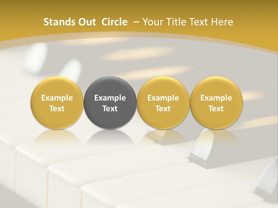 A Close Up View Of A Piano Keyboard PowerPoint Template